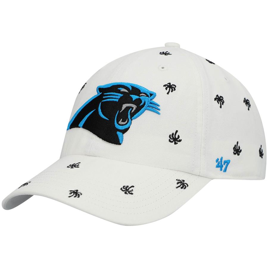 Carolina Panthers '47 Women's Team Confetti Clean Up Adjustable Hat - White