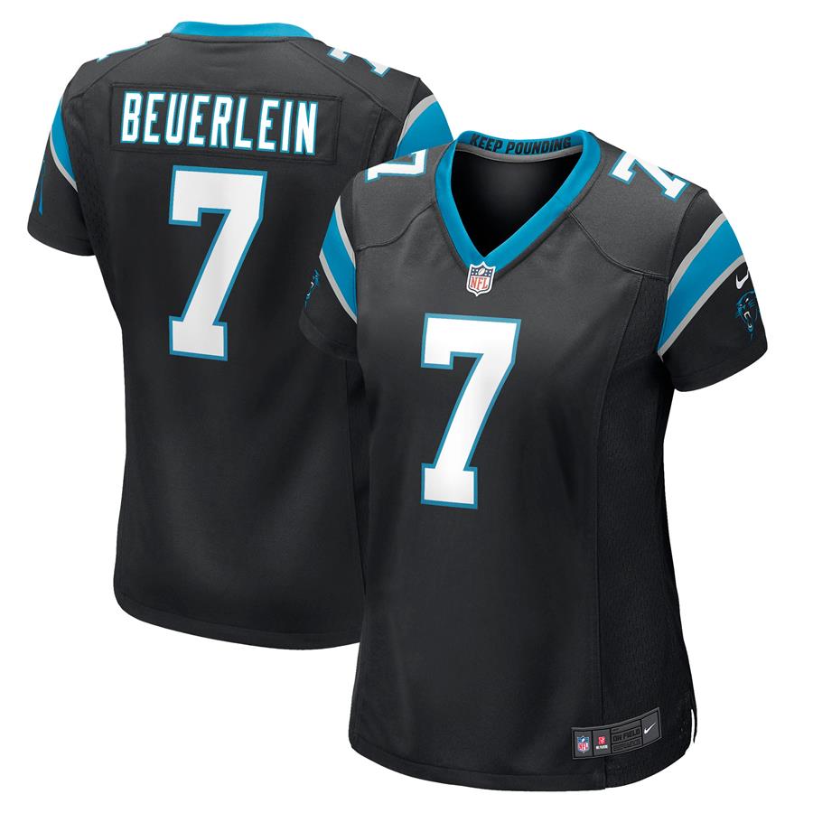 Женское джерси Steve Beuerlein Carolina Panthers Nike Retired Player (чёрный)