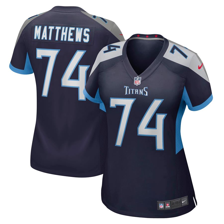 Bruce Matthews Tennessee Titans Nike Women's Retired Player Jersey - Navy