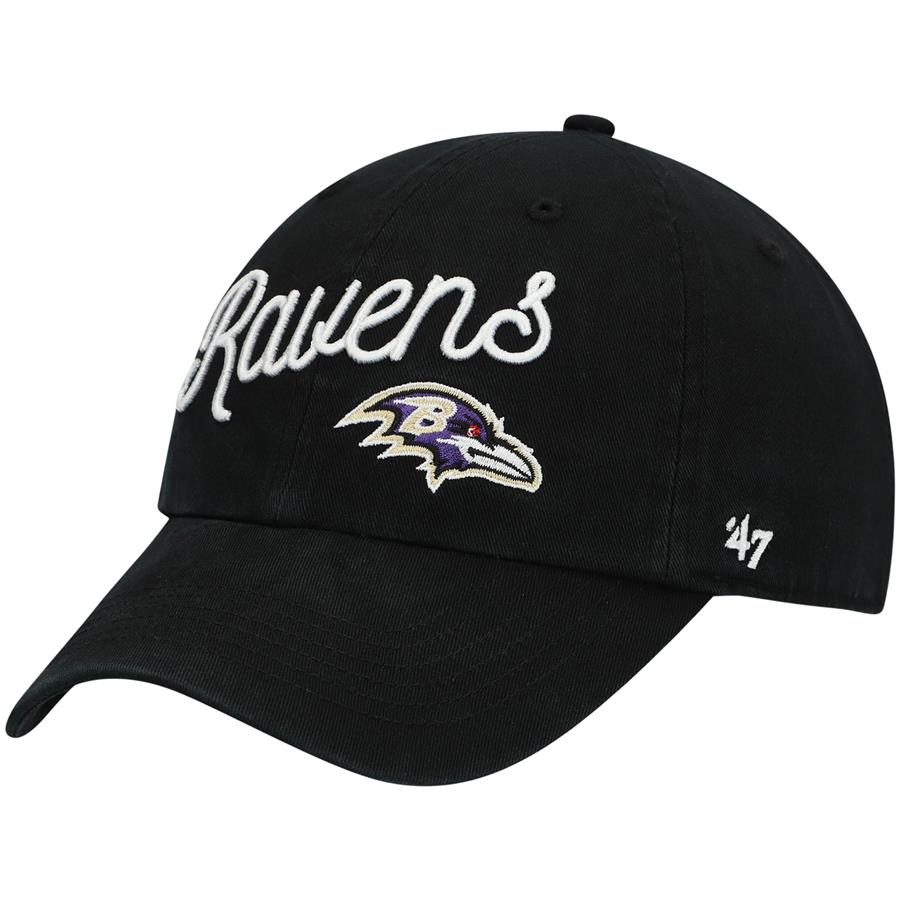 Baltimore Ravens '47 Women's Millie Clean Up Adjustable Hat - Black