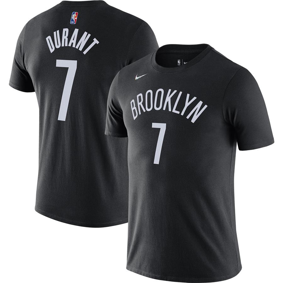 Kevin Durant Brooklyn Nets Nike Diamond Icon Name & Number T-Shirt - Black