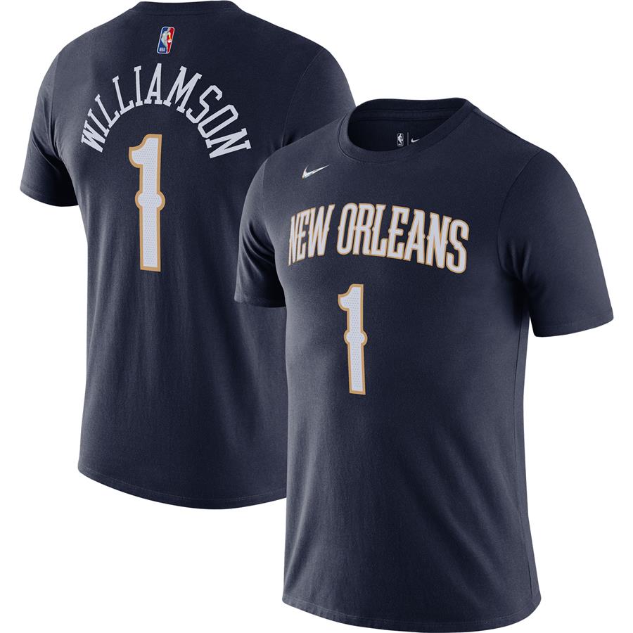 Zion Williamson New Orleans Pelicans Nike Diamond Icon Name & Number T-Shirt - Navy