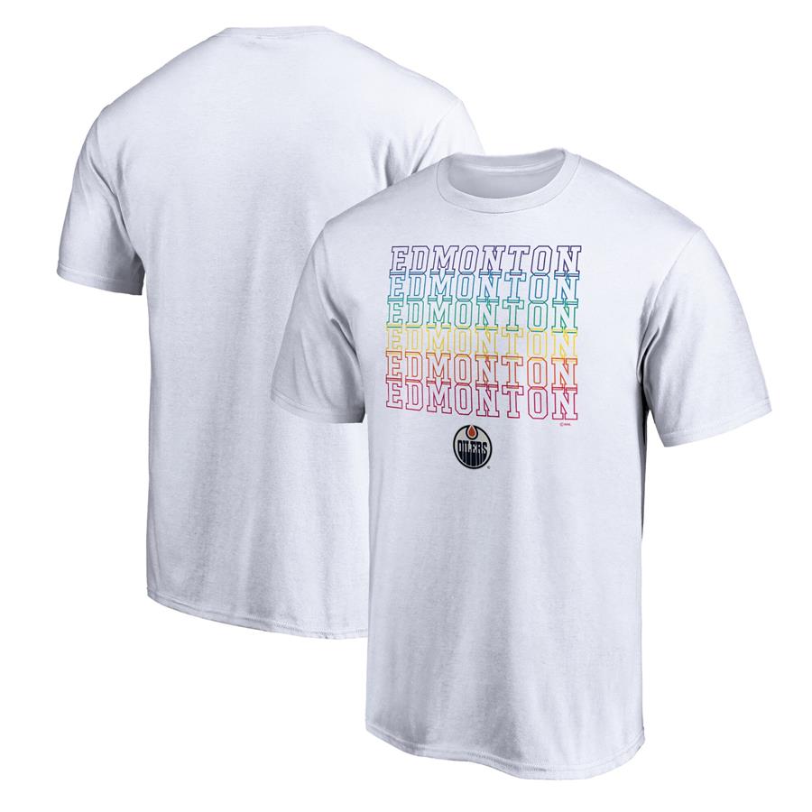 Edmonton Oilers Fanatics Branded City Pride T-Shirt - White