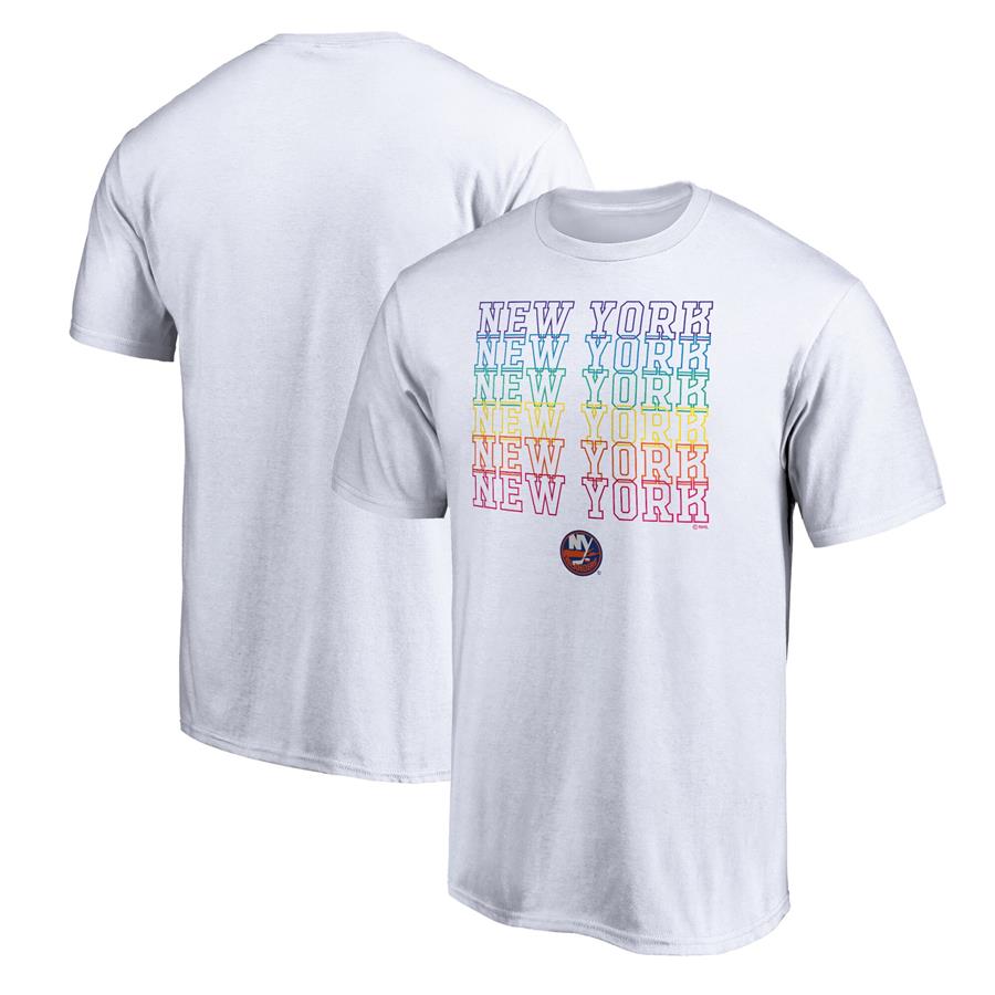 New York Islanders Fanatics Branded City Pride T-Shirt - White