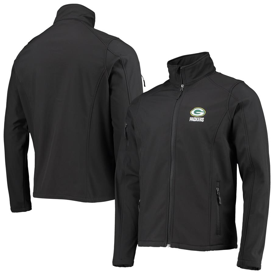 Green Bay Packers Dunbrooke Sonoma Softshell Full-Zip Jacket - Black