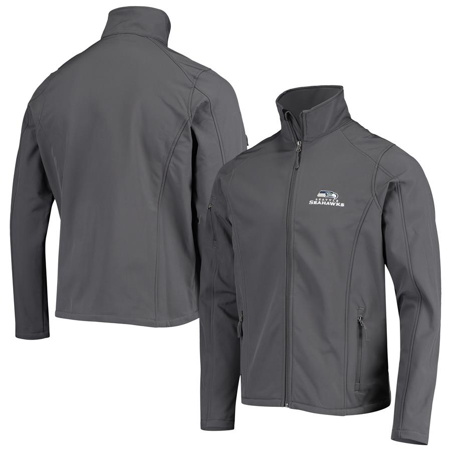Куртка на молнии Seattle Seahawks Dunbrooke Sonoma Softshell (тёмно-серый)