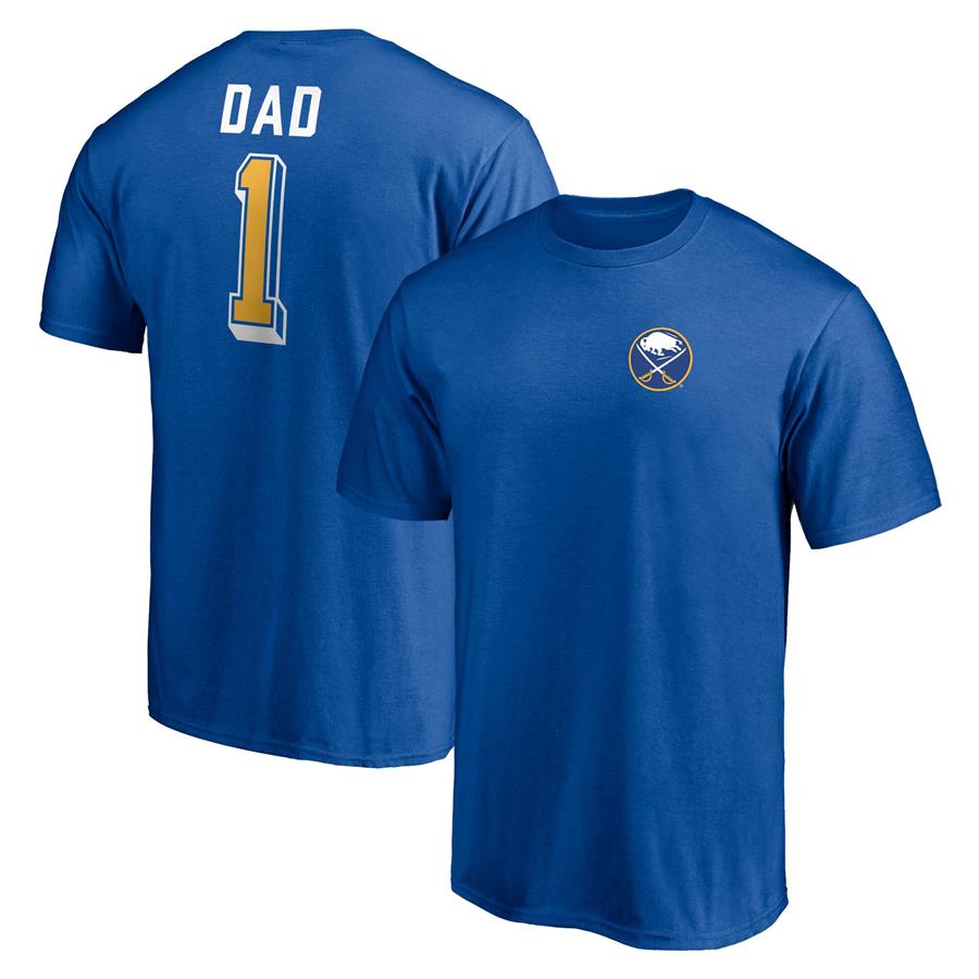Buffalo Sabres Fanatics Branded Number One Dad Logo T-Shirt - Royal