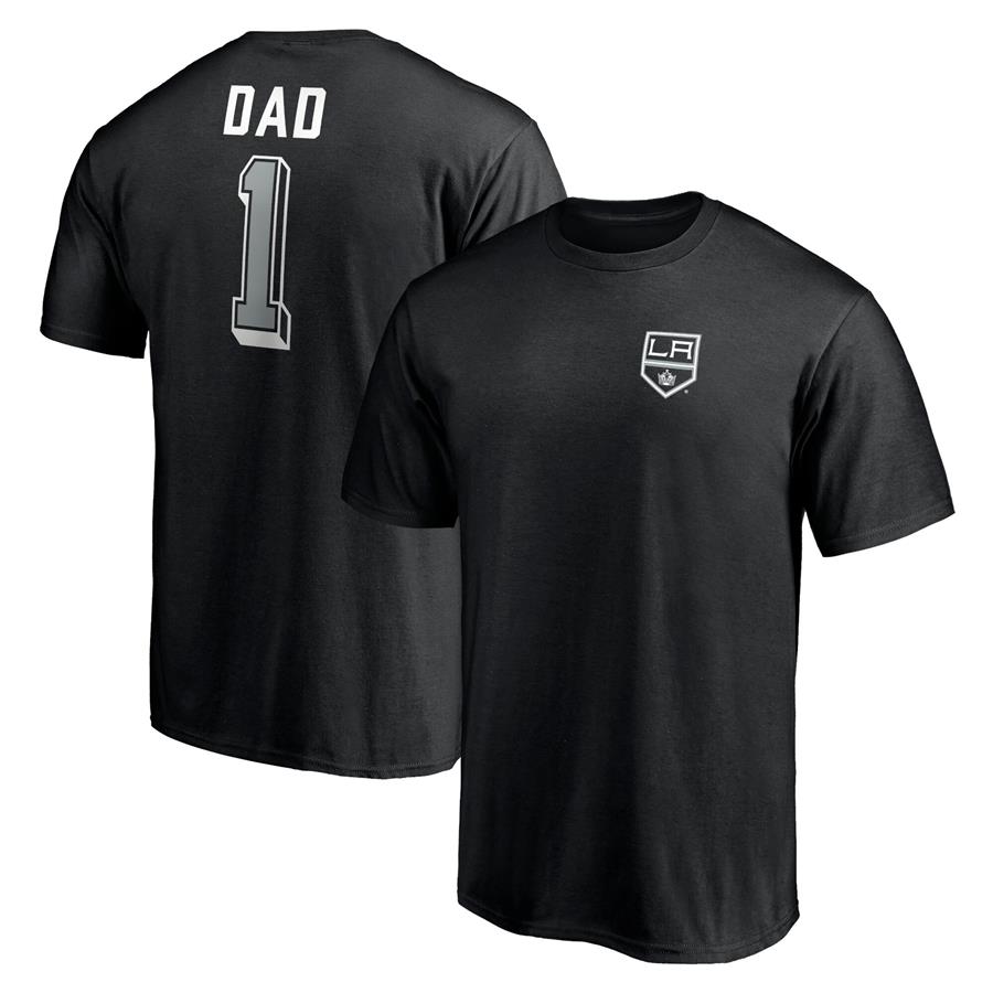 Los Angeles Kings Fanatics Branded Number One Dad Logo T-Shirt - Black