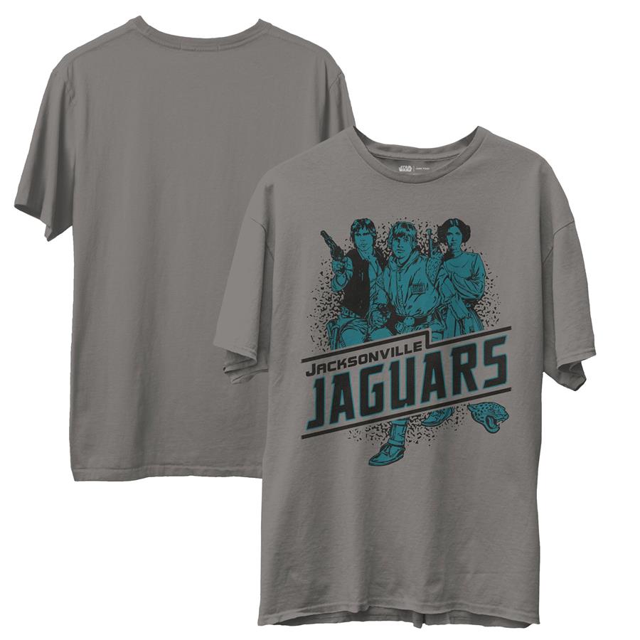 Jacksonville Jaguars Junk Food Rebels Star Wars T-Shirt - Heathered Gray