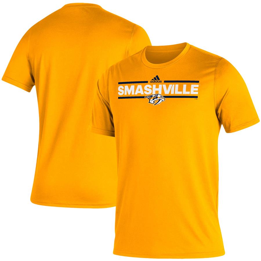 Nashville Predators adidas Dassler Creator T-Shirt - Gold