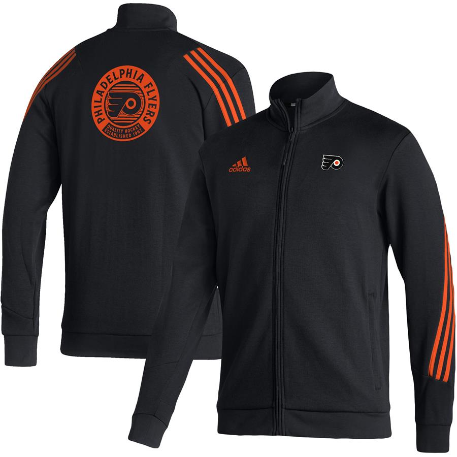 Philadelphia Flyers adidas Full-Zip Track Jacket - Black