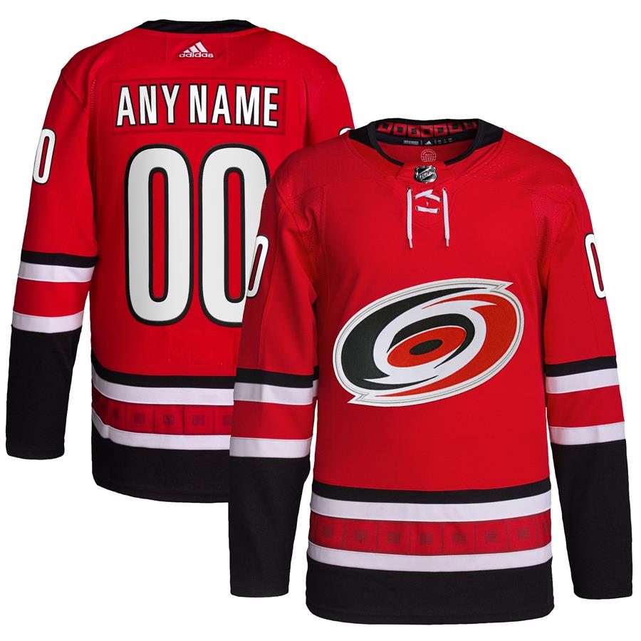 Carolina Hurricanes adidas Home Primegreen Authentic Pro Custom Jersey - Red