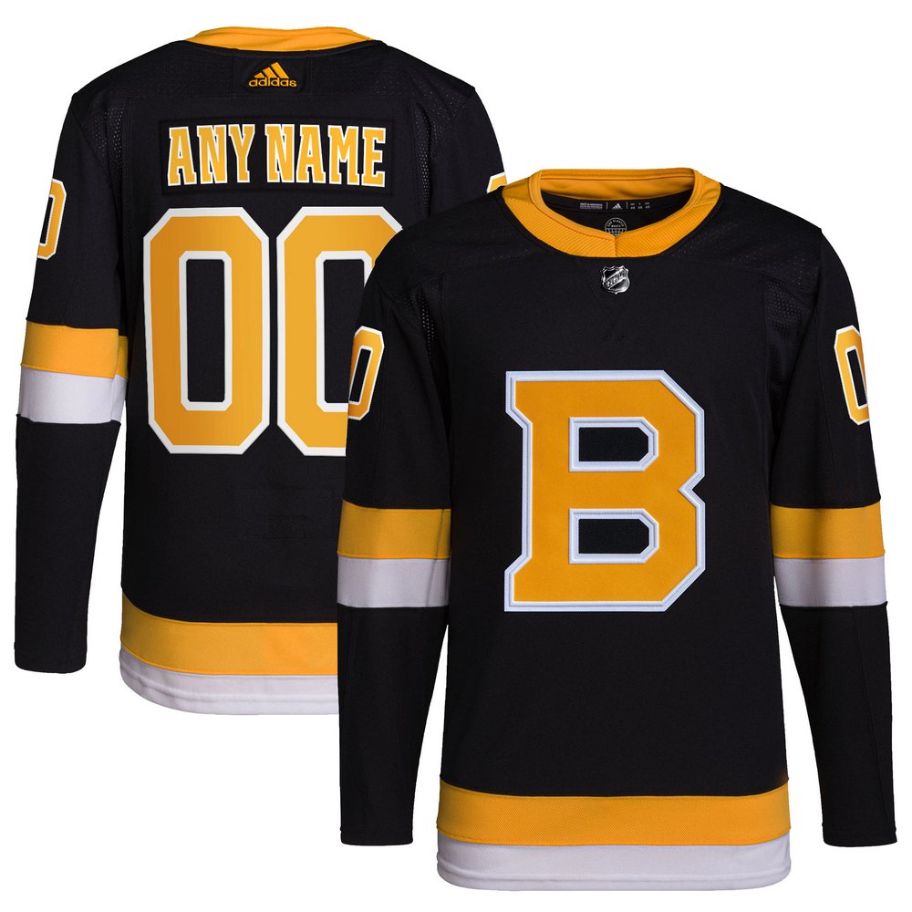 Boston Bruins adidas Alternate Primegreen Authentic Pro Custom Jersey - Black