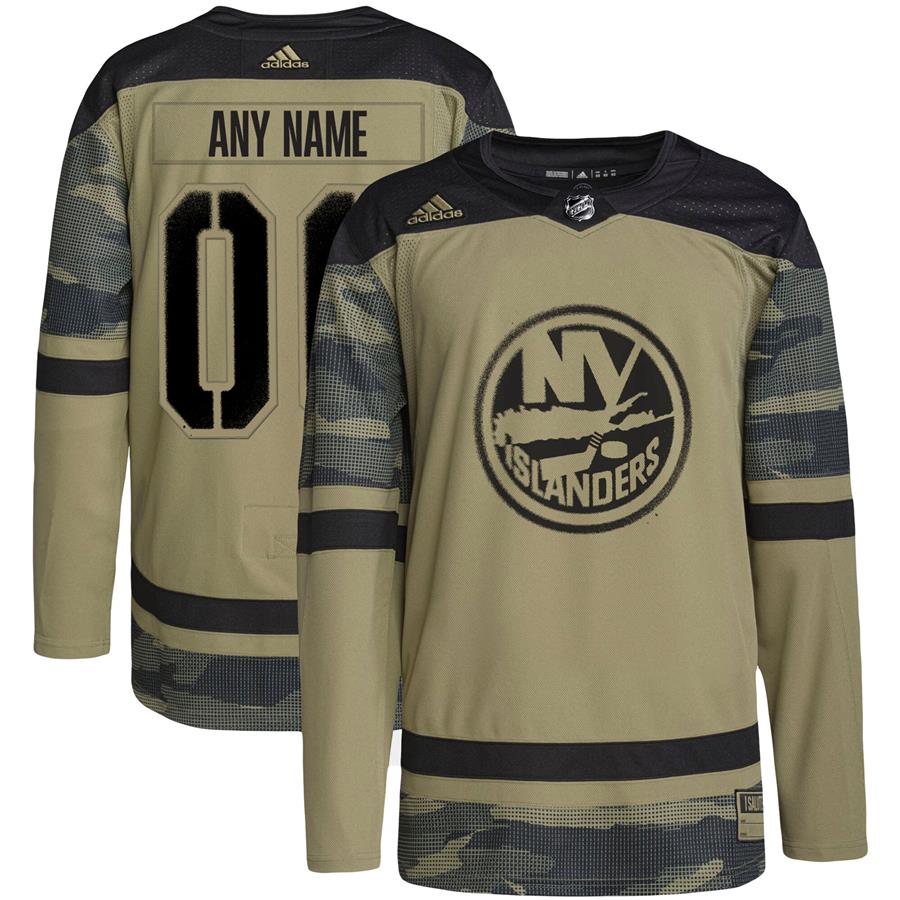 New York Islanders adidas Military Appreciation Team Authentic Custom Practice Jersey - Camo