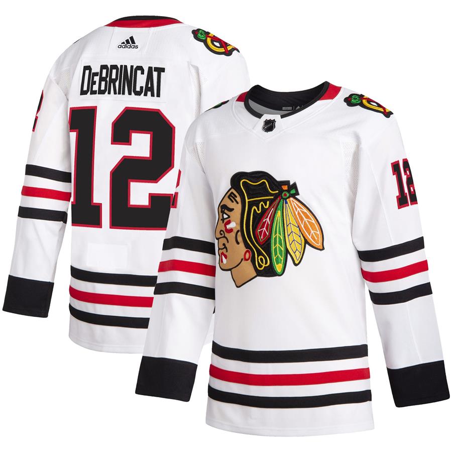 Alex DeBrincat Chicago Blackhawks adidas Away Authentic Player Jersey - White