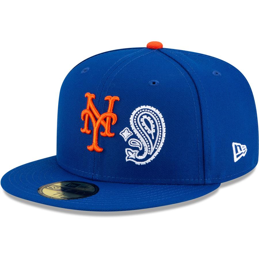 New York Mets New Era Patchwork Undervisor 59FIFTY Fitted Hat - Royal