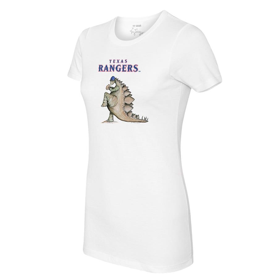 Texas Rangers Tiny Turnip Women's Stega T-Shirt - White