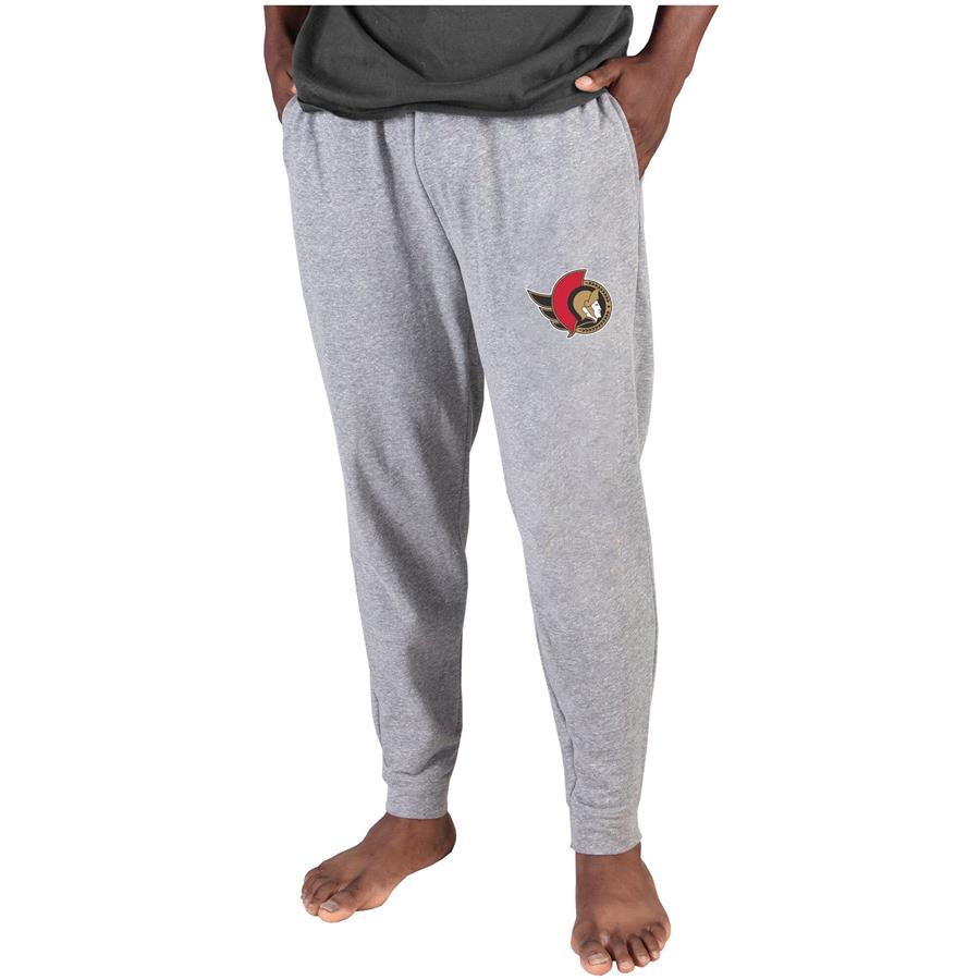 Ottawa Senators Concepts Sport Mainstream Cuffed Terry Pants - Gray