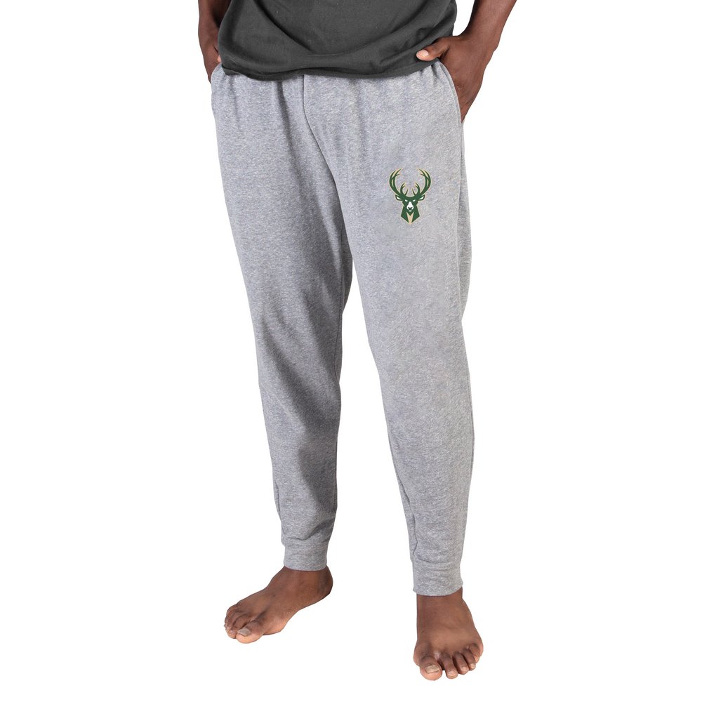 Milwaukee Bucks Concepts Sport Mainstream Cuffed Terry Pants - Gray