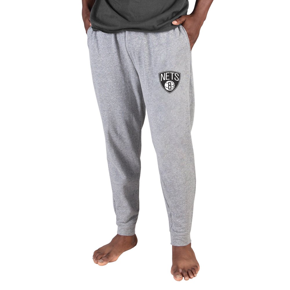 Brooklyn Nets Concepts Sport Mainstream Cuffed Terry Pants - Gray