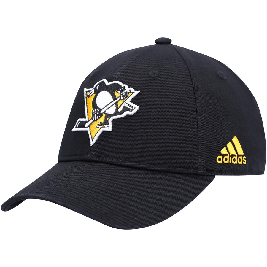 Pittsburgh Penguins adidas Slouch Adjustable Hat - Black
