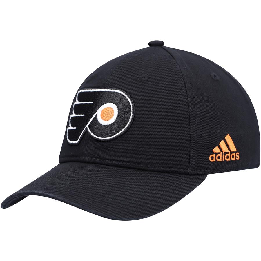 Philadelphia Flyers adidas Slouch Adjustable Hat - Black