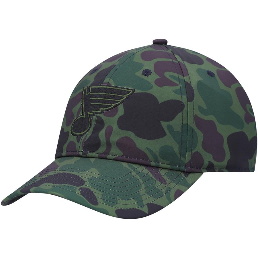 St. Louis Blues adidas Locker Room Primegreen Slouch Adjustable Hat - Camo
