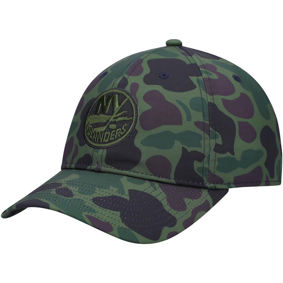 New York Islanders adidas Locker Room Slouch Adjustable Hat - Camo
