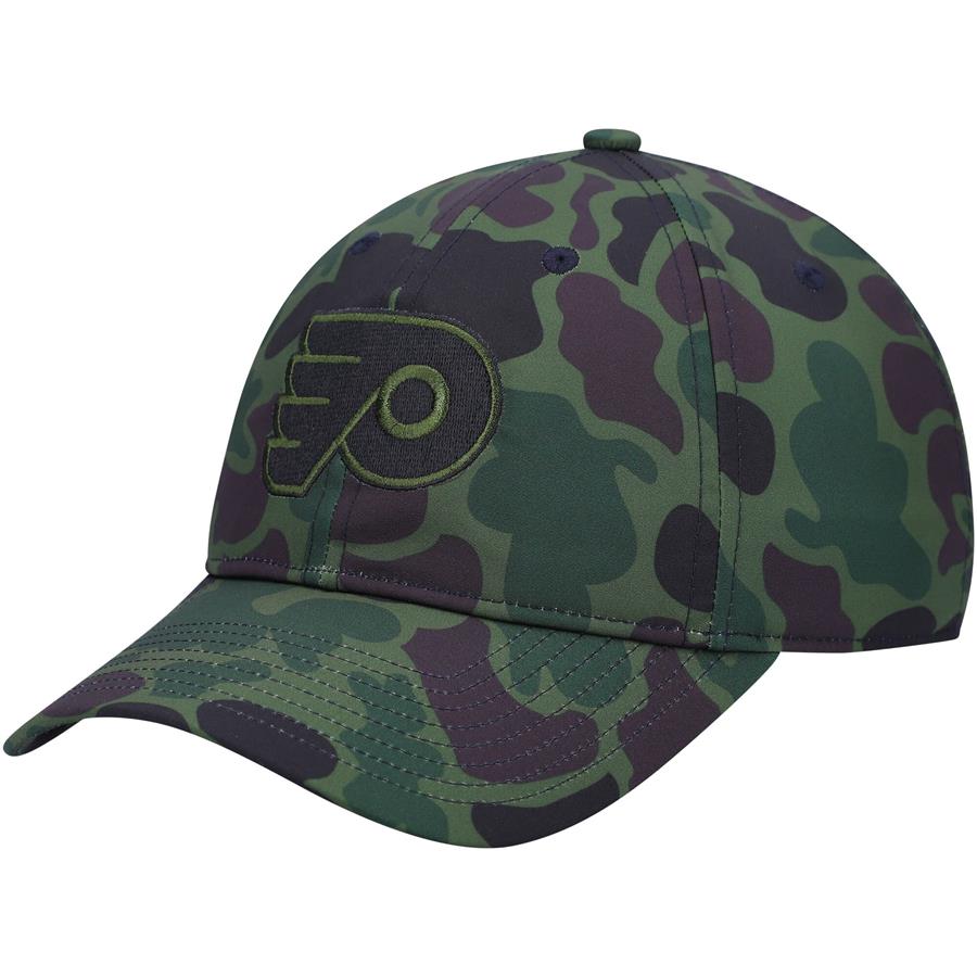 Philadelphia Flyers adidas Locker Room Slouch Adjustable Hat - Camo