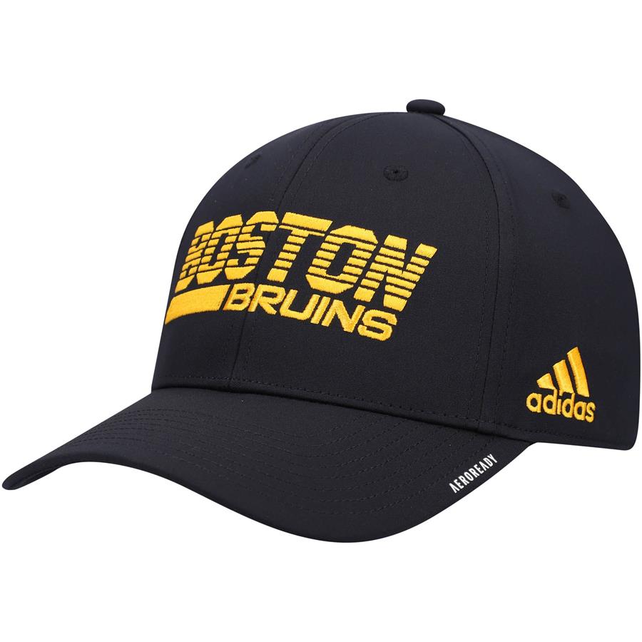 Boston Bruins adidas 2021 Locker Room AEROREADY Flex Hat - Black