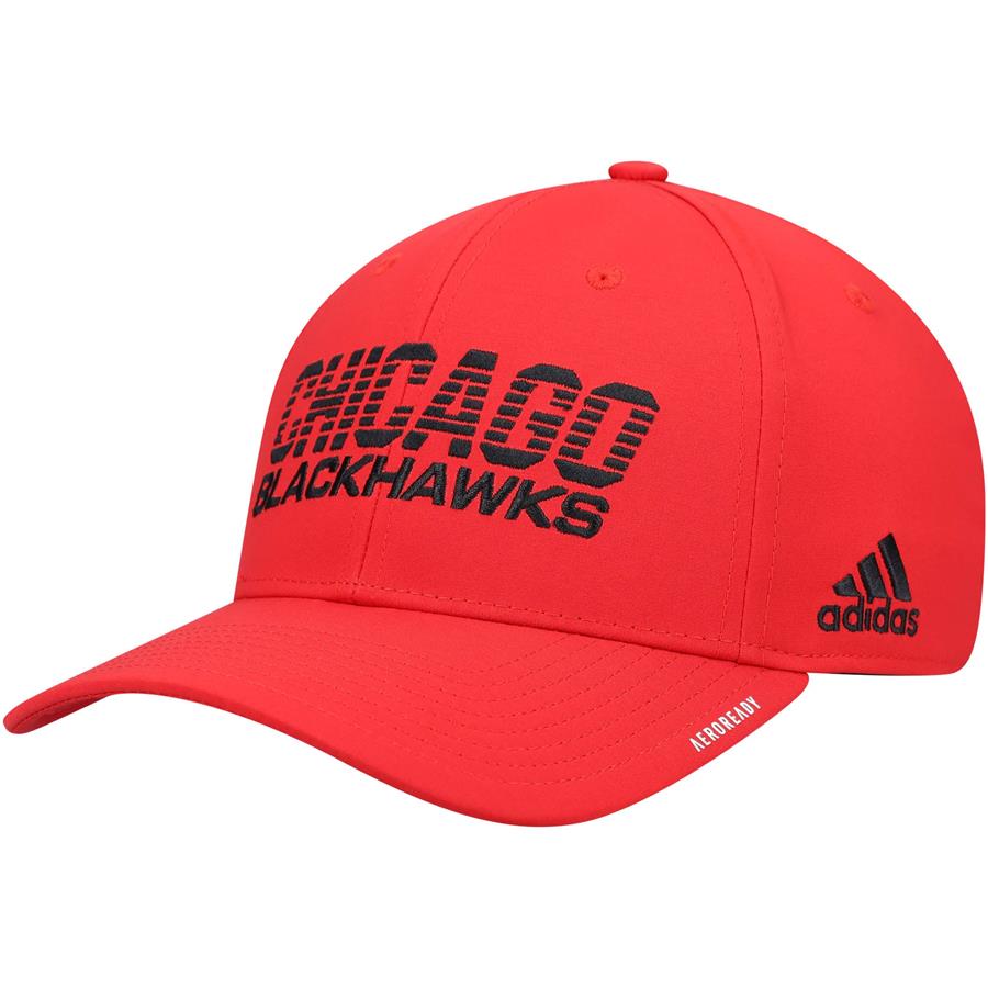 Chicago Blackhawks adidas 2021 Locker Room AEROREADY Flex Hat - Red