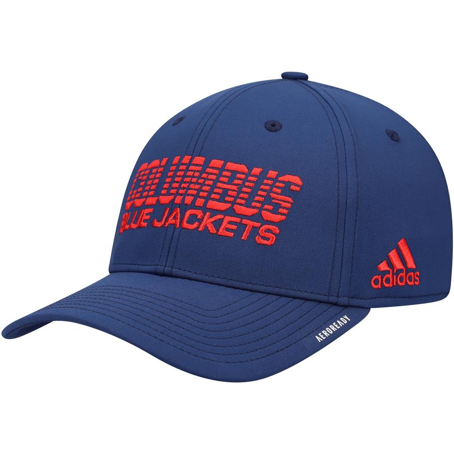 Columbus Blue Jackets adidas 2021 Locker Room AEROREADY Flex Hat - Navy