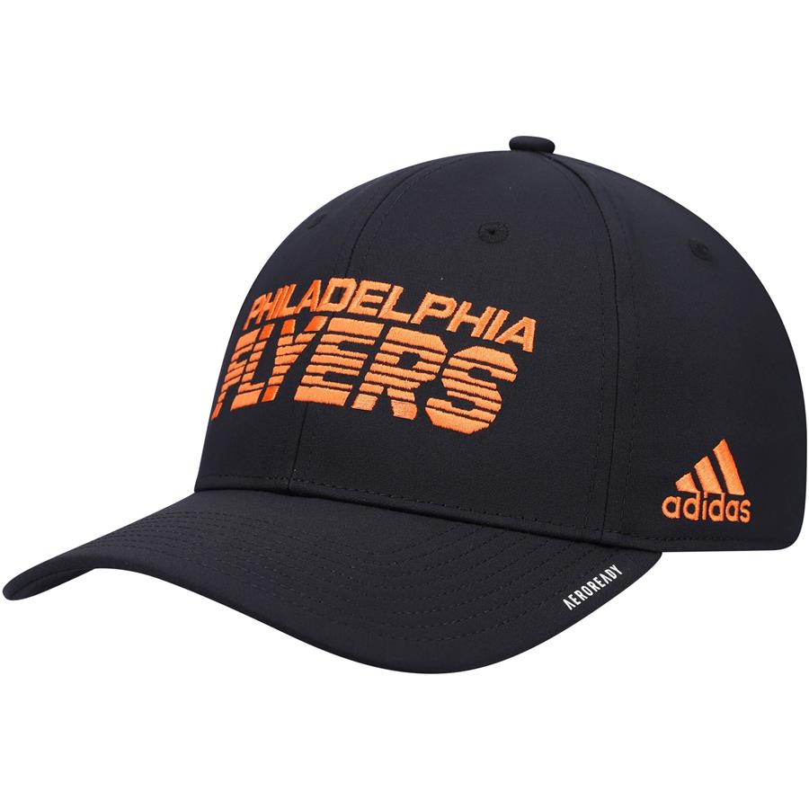 Philadelphia Flyers adidas 2021 Locker Room AEROREADY Flex Hat - Black