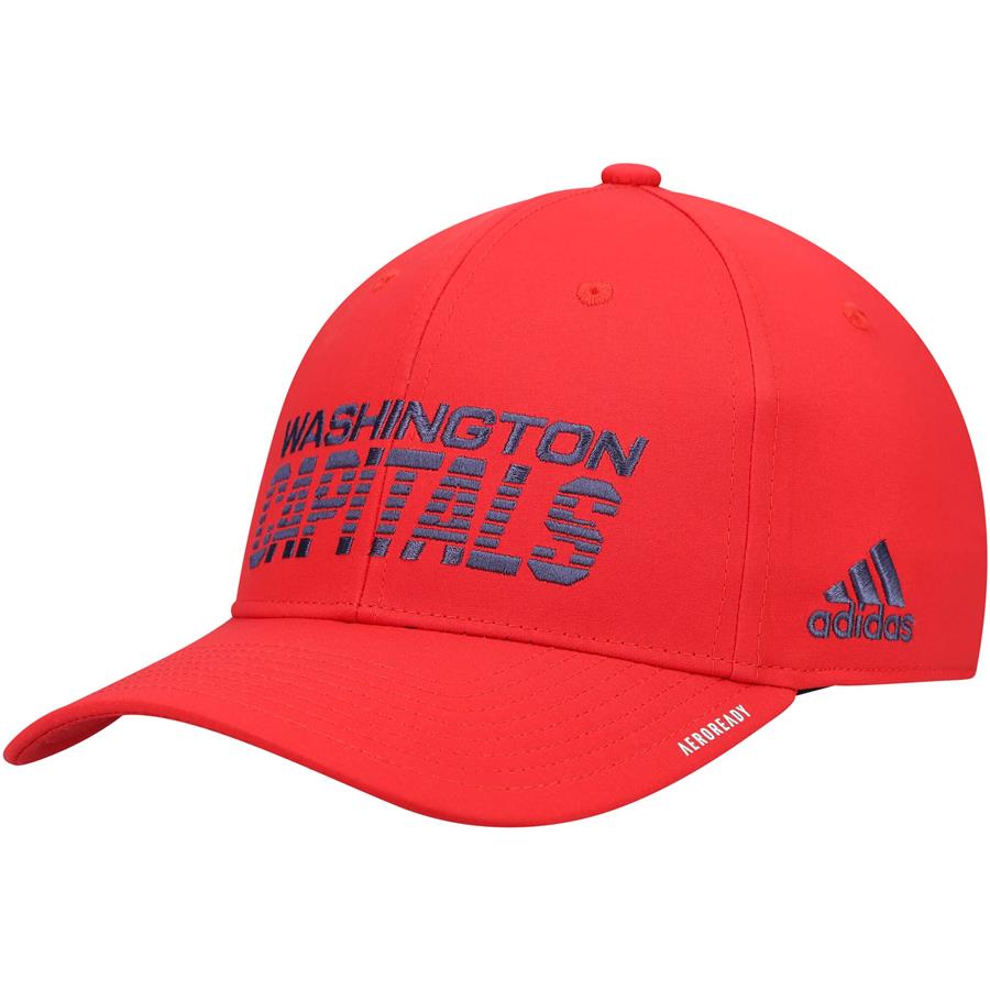 Washington Capitals adidas 2021 Locker Room AEROREADY Flex Hat - Red