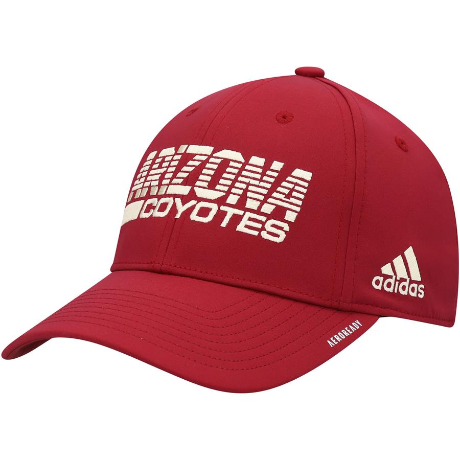 Arizona Coyotes adidas 2021 Locker Room AEROREADY Flex Hat - Garnet
