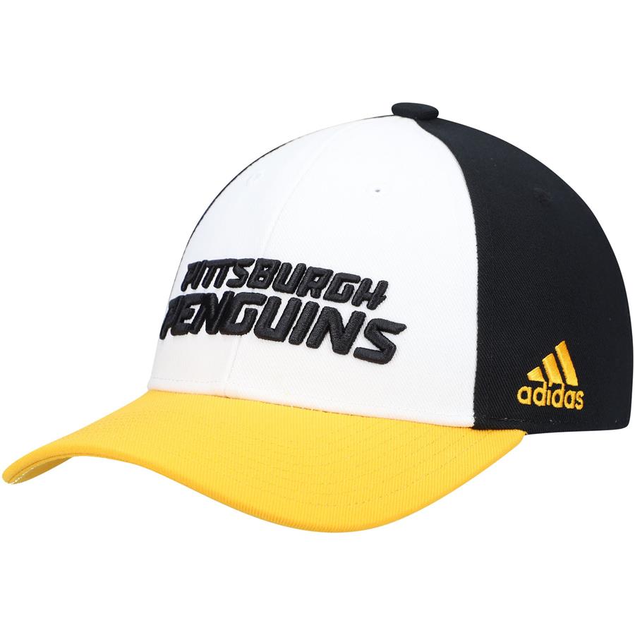 Pittsburgh Penguins adidas Locker Room Adjustable Hat - White
