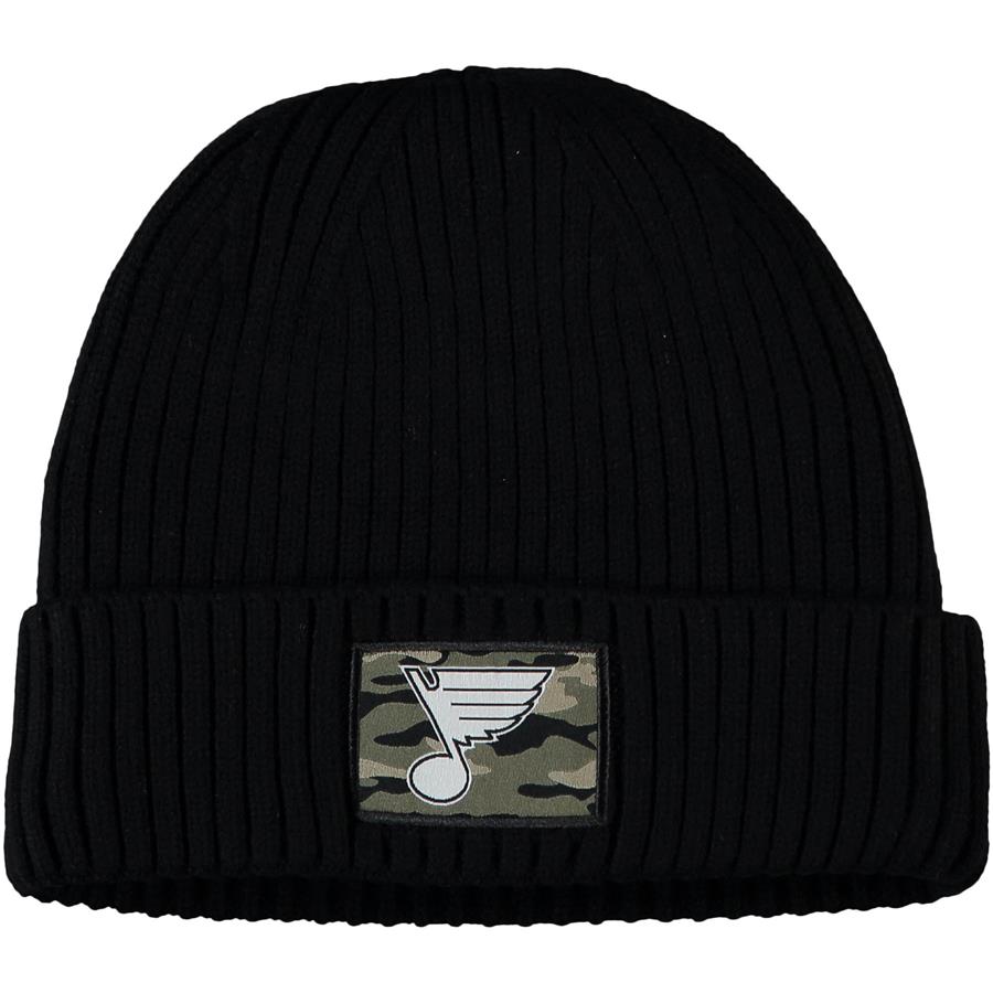 St. Louis Blues adidas Military Appreciation Cuffed Knit Hat - Black
