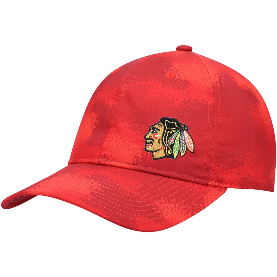 Chicago Blackhawks adidas Women's Camo Slouch Adjustable Hat - Red