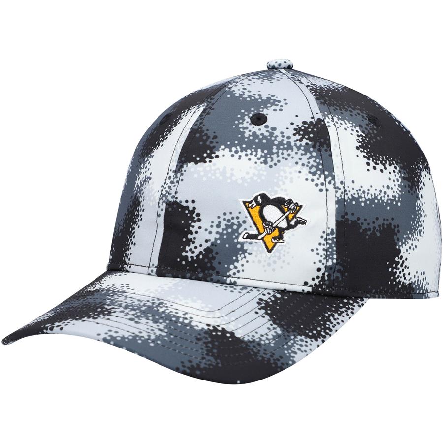 Pittsburgh Penguins adidas Women's Camo Slouch Adjustable Hat - Gray