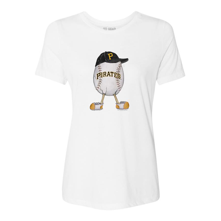 Pittsburgh Pirates Tiny Turnip Women's The Egg T-Shirt - White