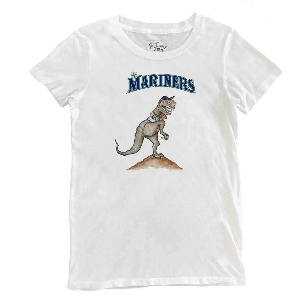 Женская футболка Seattle Mariners Tiny Turnip TT Rex (белый)