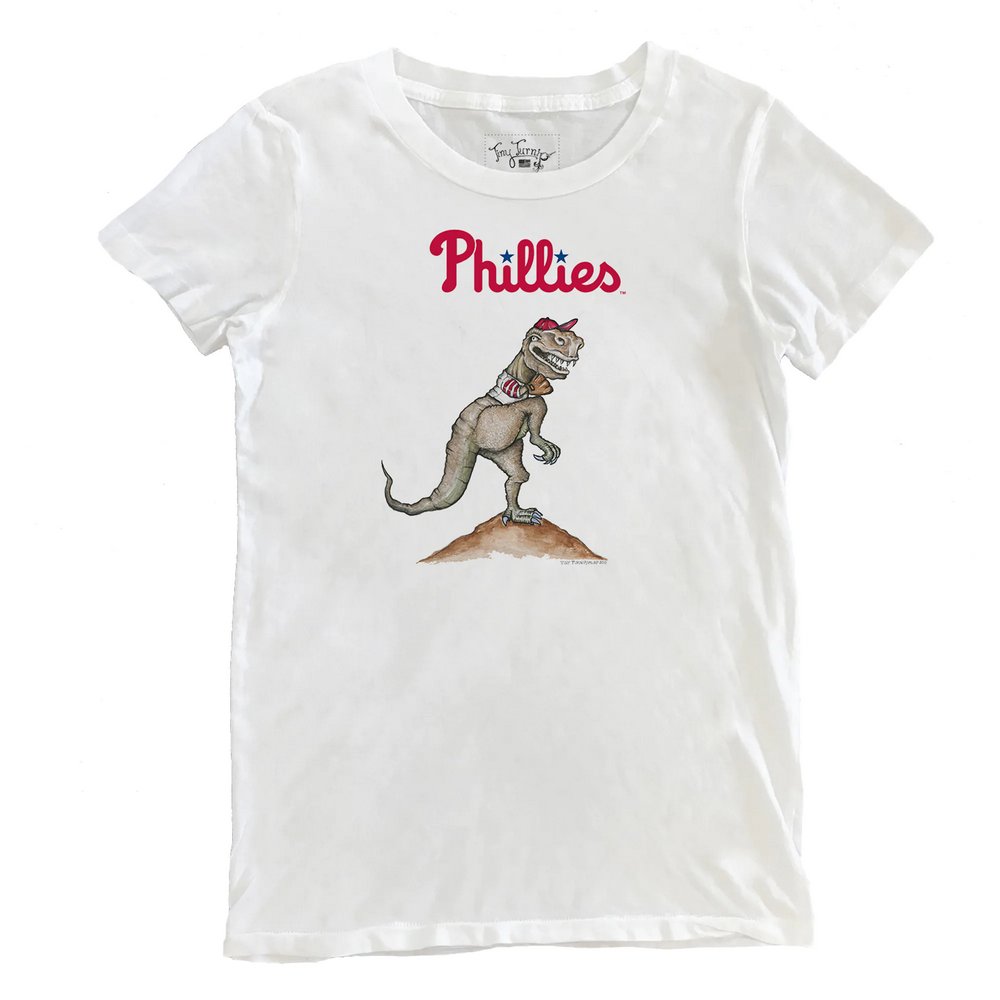Philadelphia Phillies Tiny Turnip Women's TT Rex T-Shirt - White