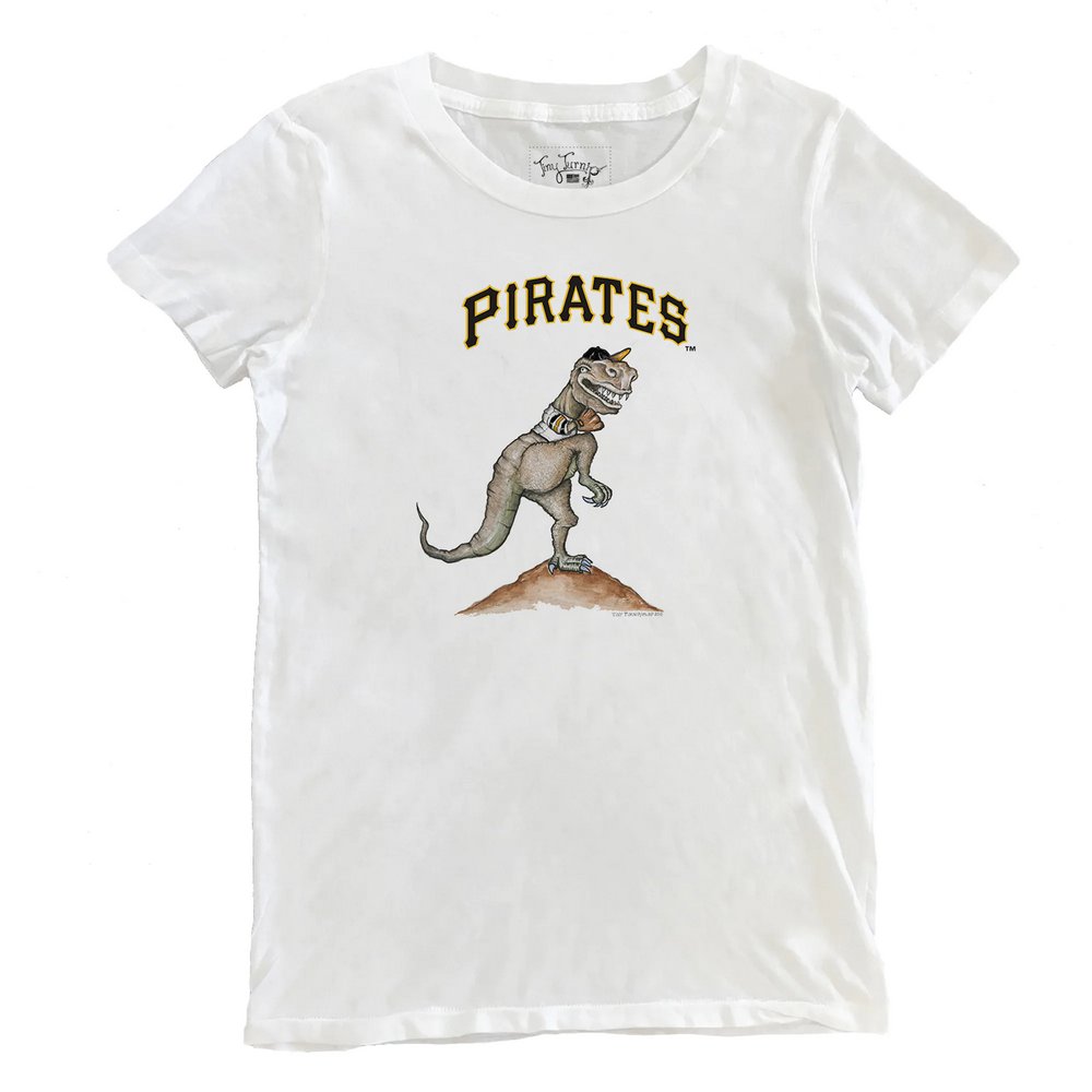 Pittsburgh Pirates Tiny Turnip Women's TT Rex T-Shirt - White