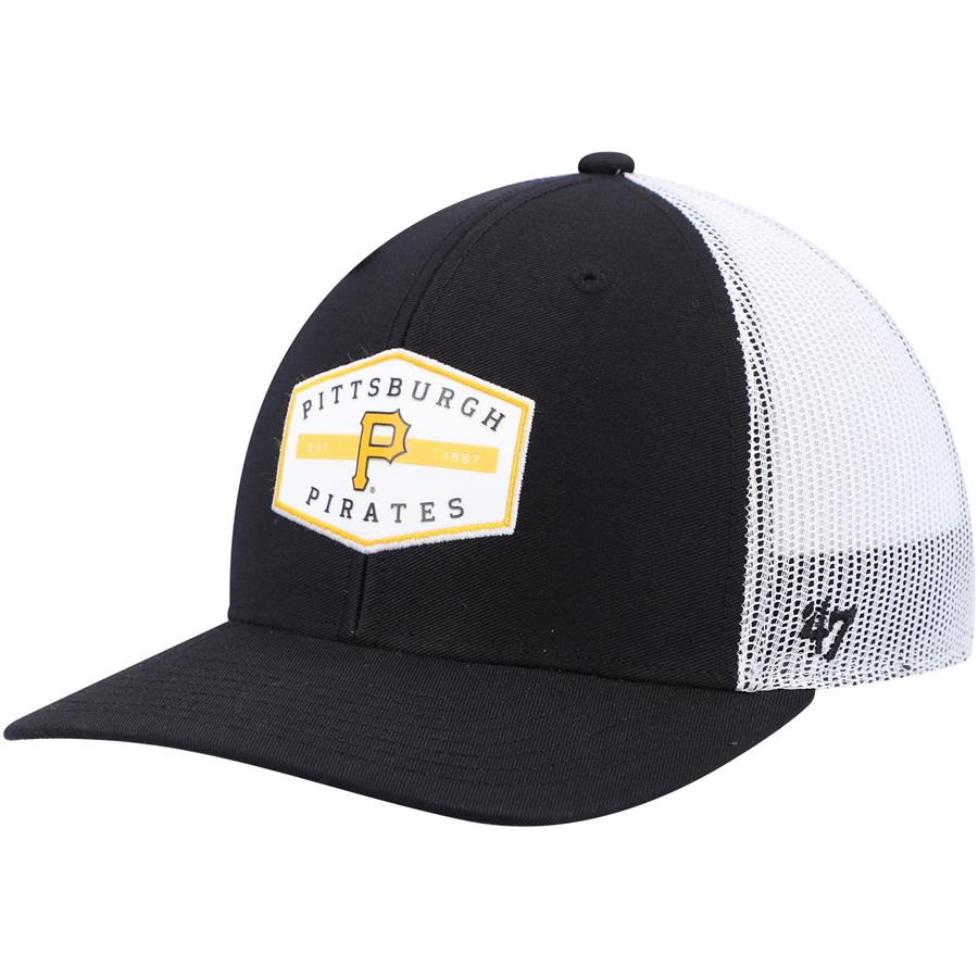 Pittsburgh Pirates '47 Convoy Trucker Snapback Hat - Black