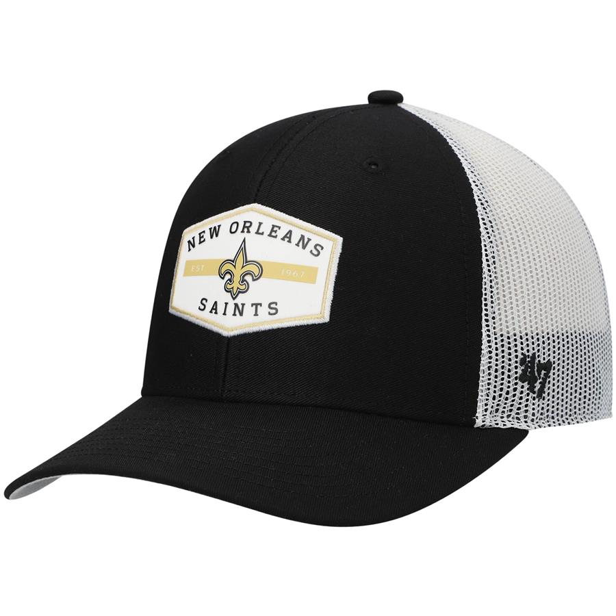 New Orleans Saints '47 Convoy 47 Trucker Snapback Hat - Black