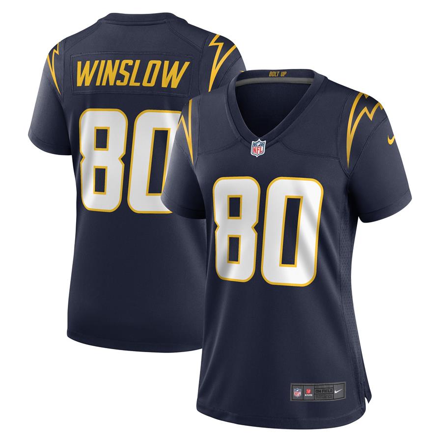 Женское джерси Kellen Winslow Los Angeles Chargers Nike Retired Player (тёмно-синий)