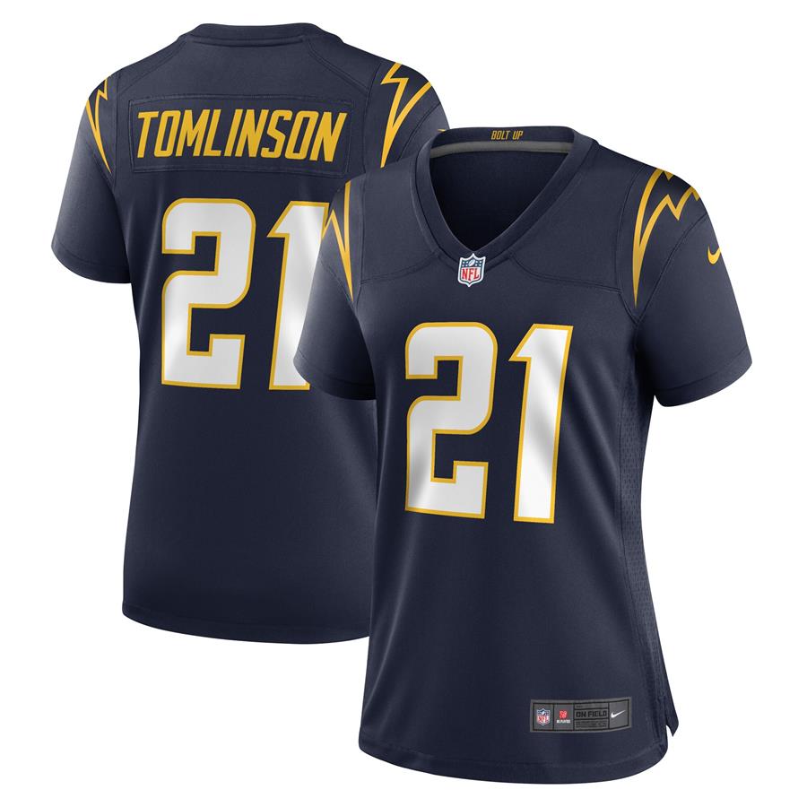 Женское джерси LaDainian Tomlinson Los Angeles Chargers Nike Retired Player (тёмно-синий)