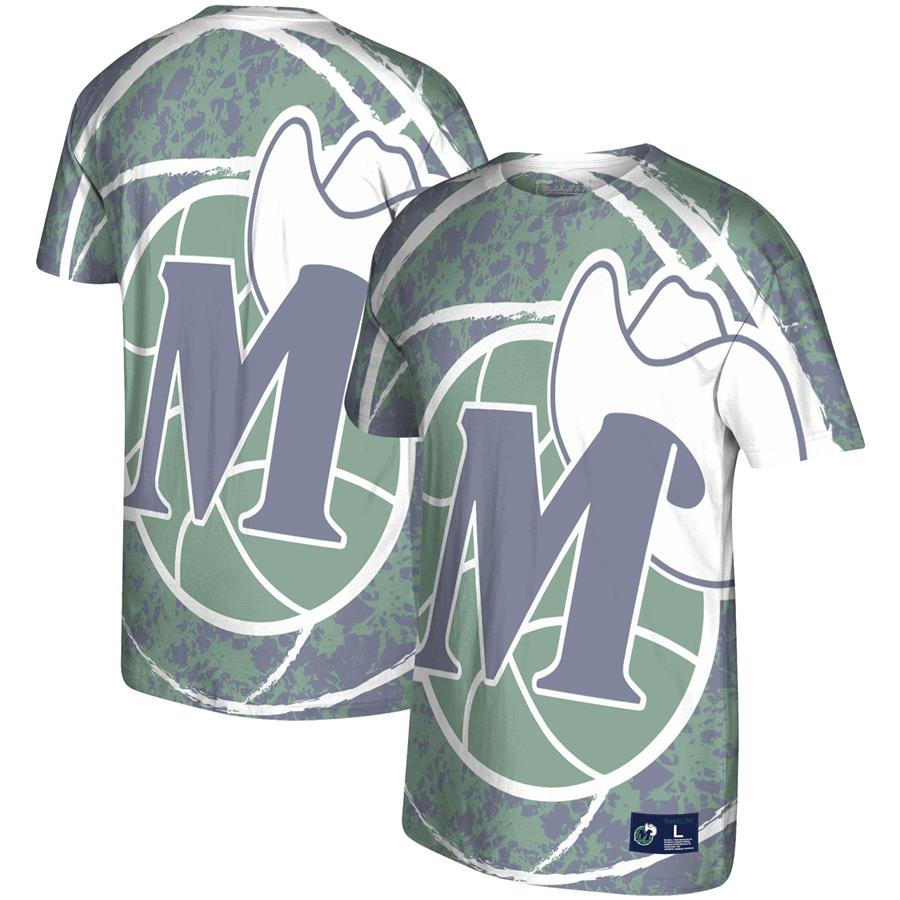 Dallas Mavericks Mitchell & Ness Hardwood Classics Jumbotron T-Shirt - Green