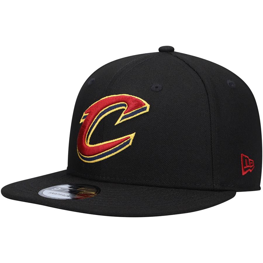Cleveland Cavaliers New Era Team Color Pop 9FIFTY Snapback Hat - Black
