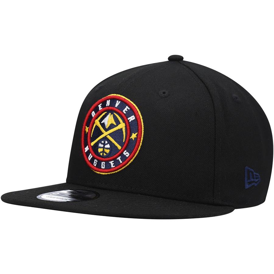 Denver Nuggets New Era Team Color Pop 9FIFTY Snapback Hat - Black